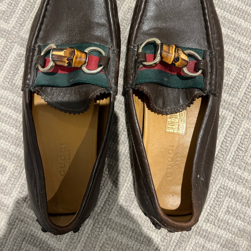 Gucci Horsebit Loafers Chocolate Brown Size 36 - Picture 3 of 3